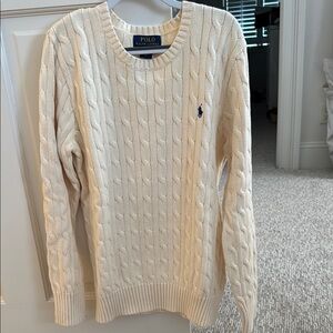 Polo by Ralph Lauren Boy’s Cream Cable Knit Sweater